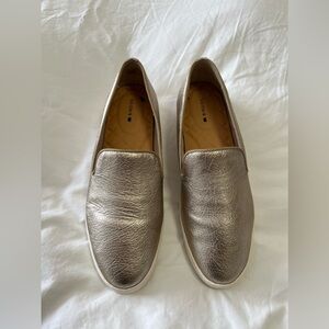 Birdies | SZ 8.5 | Gold Leather Metallic Loafers Slip On Sneakers | The Swift